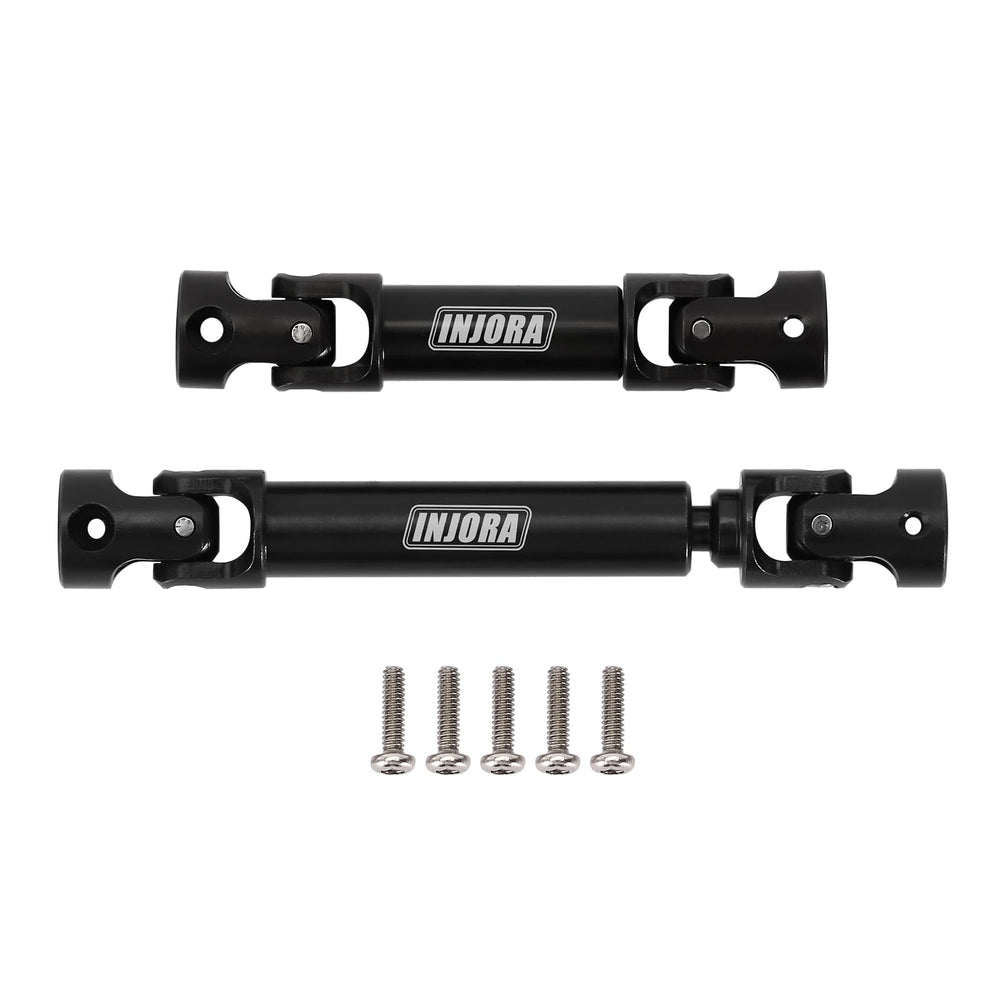 INJORA drive shaft rear view shows durable steel construction