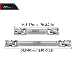 INJORA D-shaped hole drive shaft delivers tighter transmission-axle connection for SCX24 upgrades