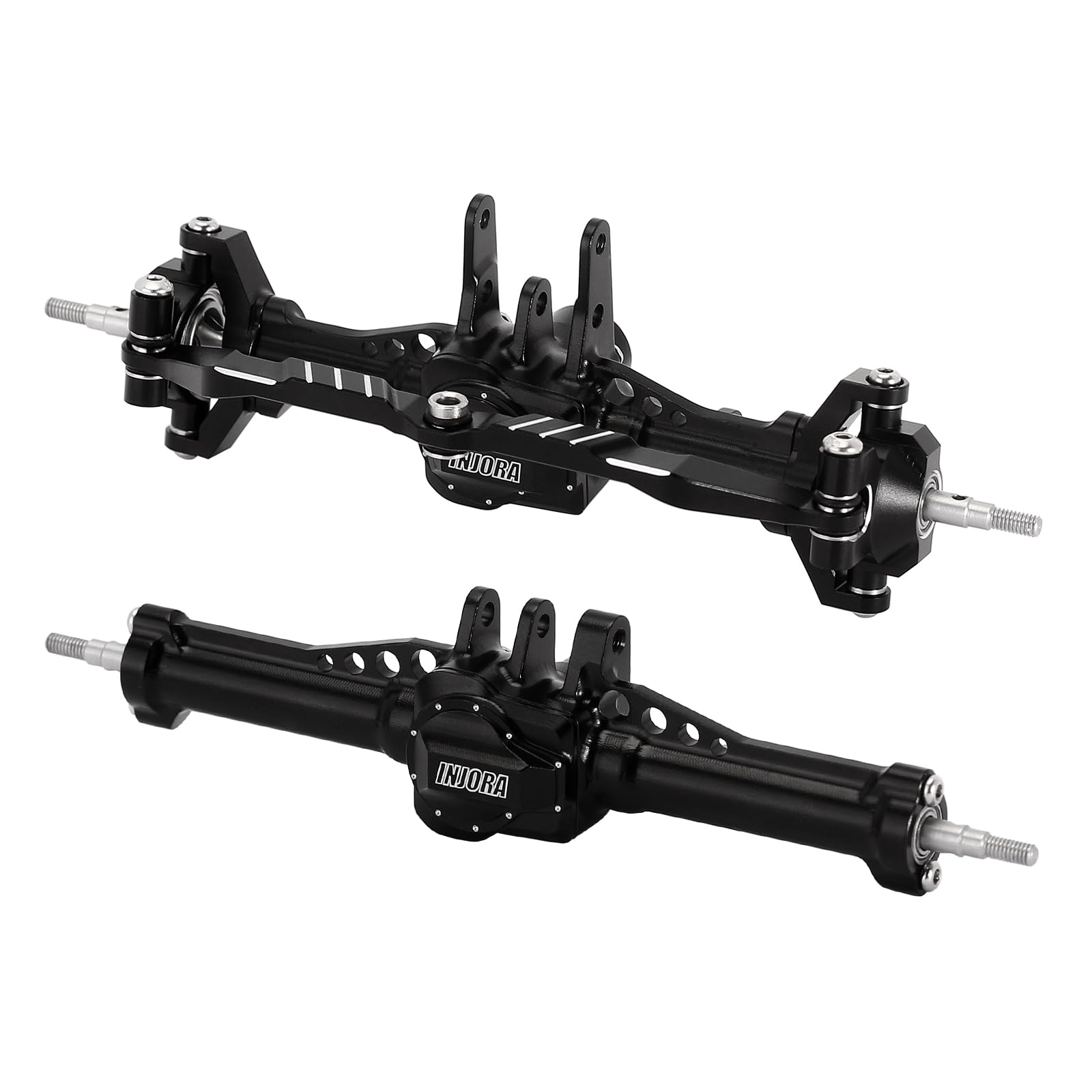 INJORA front and rear 4mm extended aluminum axles for TRX4M stability