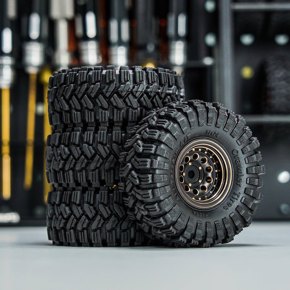 Heavy‑duty bias ply construction increases side-bite on challenging off-road terrain.