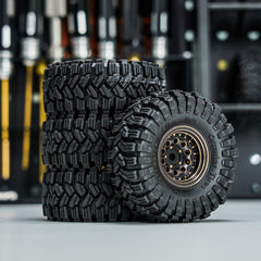 Heavy‑duty bias ply construction increases side-bite on challenging off-road terrain.