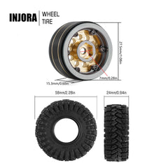 INJORA heavy-duty bias ply construction supports rugged use.