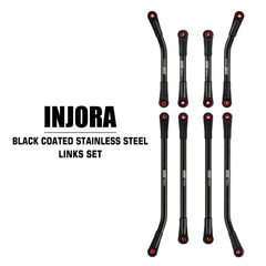 INJORA durable linkage kit withstands rugged RC off-road use