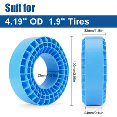 INJORA blue inserts add 53g weight per piece for counterweight stability.