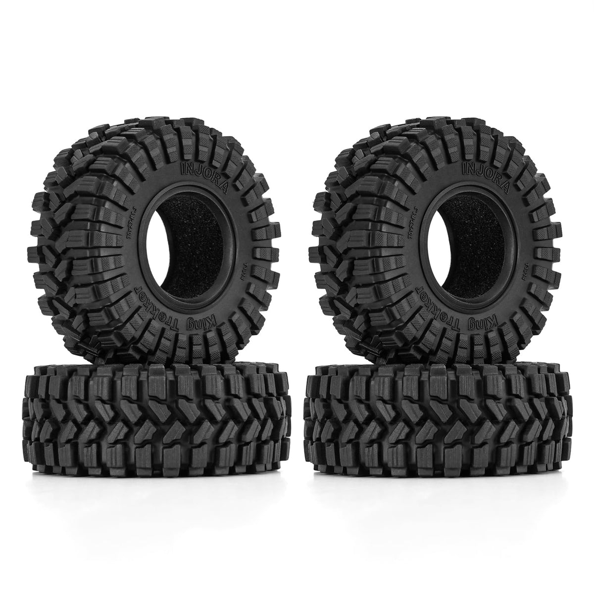 INJORA King Trekker S5 tire 70x27mm for all-terrain grip on rocks and dirt