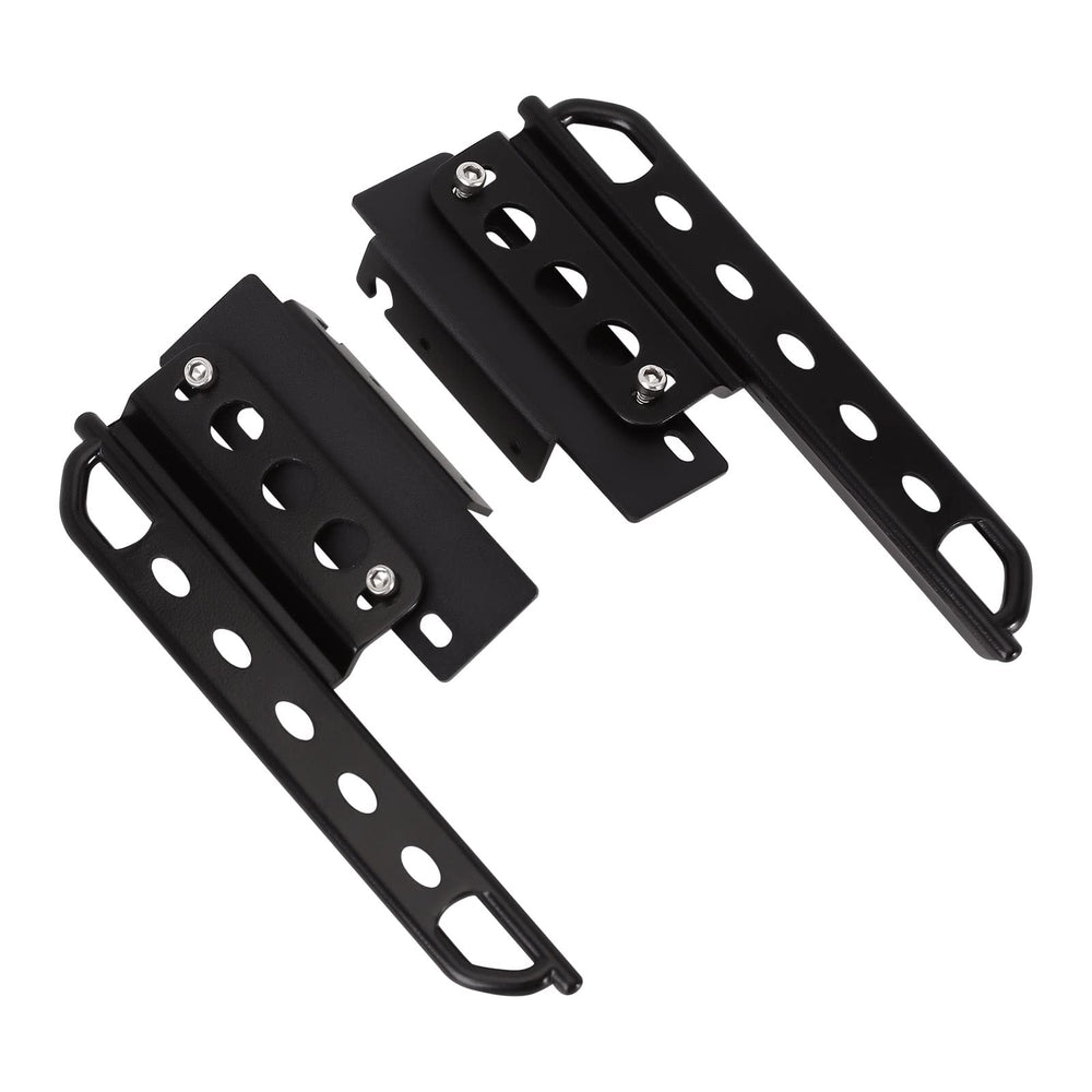 INJORA rock sliders on Axial SCX24 Gladiator front view with extra body protection.