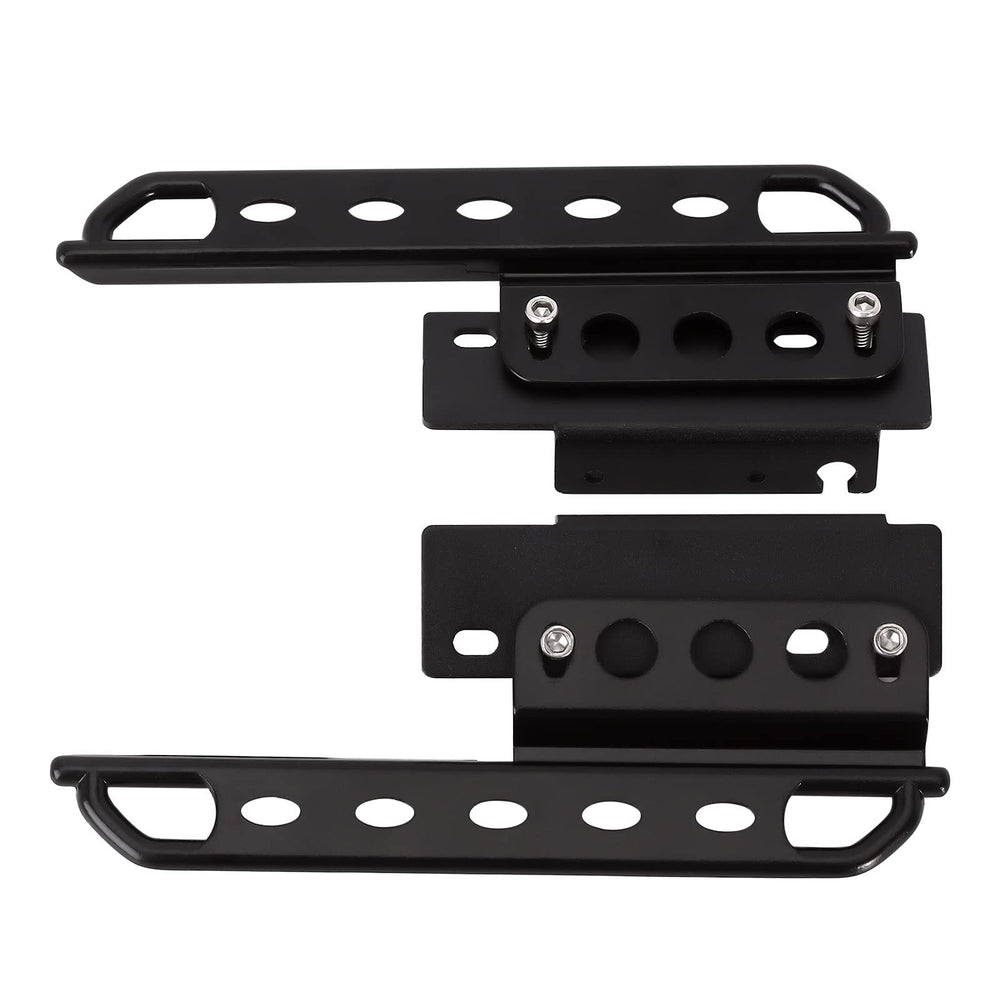 INJORA rock sliders rear view highlighting added protection and weight for stability.