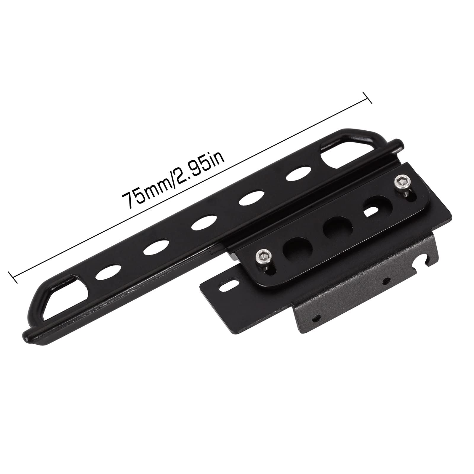 INJORA metal side sliders side view showing chassis protection during climbs.