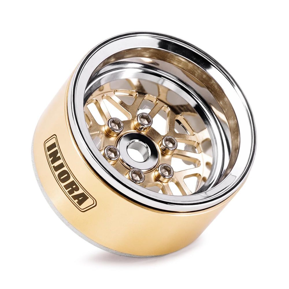 Beadlock wheels compatible with TRX4M and SCX24 crawlers and 1/18-1/24 scales