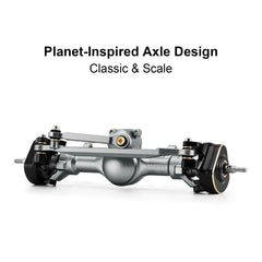 INJORA planet rear axle adds stability with accurate planetary design.