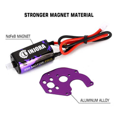 INJORA 050-50T high-torque magnet boosts rock crawling control and power.