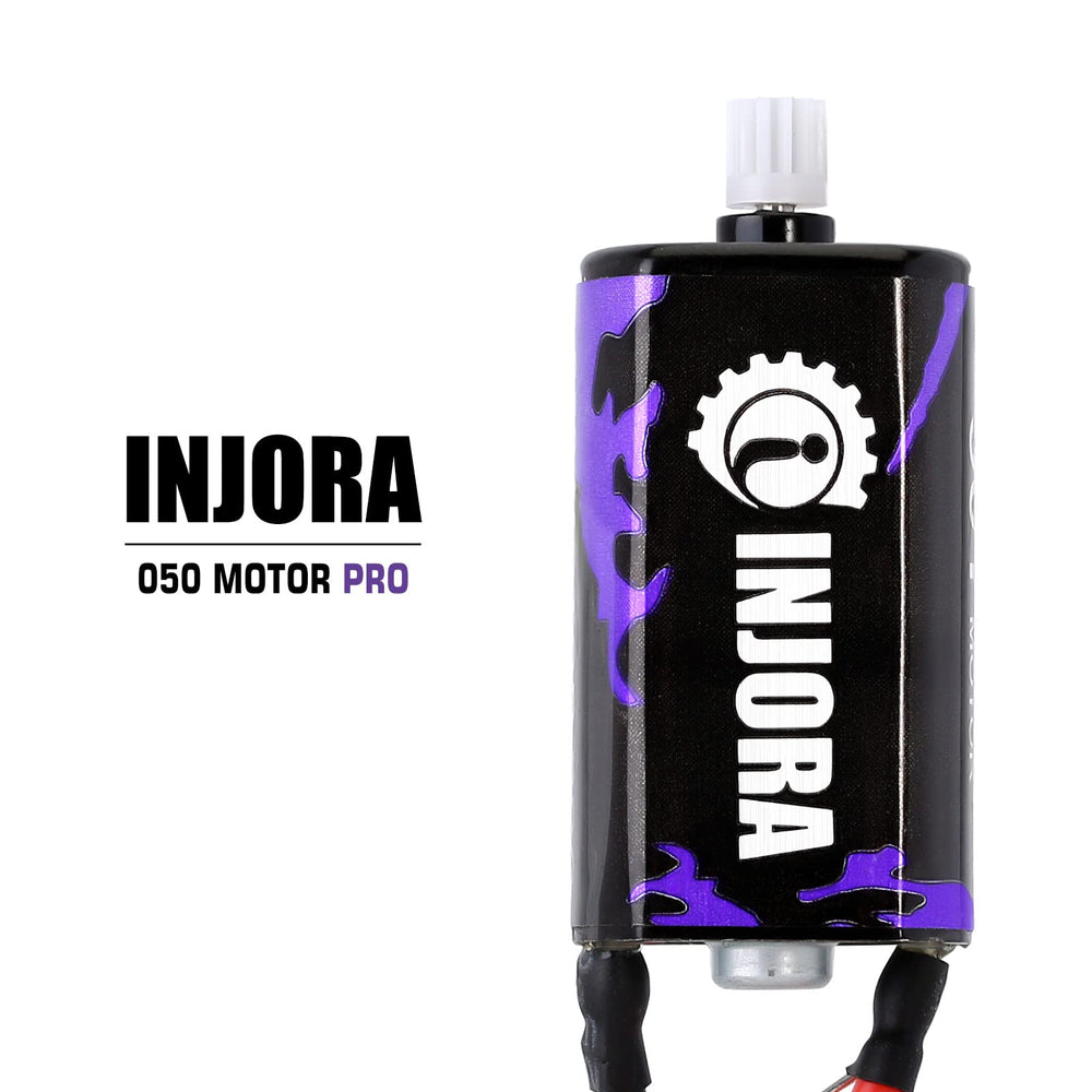 INJORA RC 050-50T motor mounted on SCX24 Gladiator demonstrates simple upgrade.