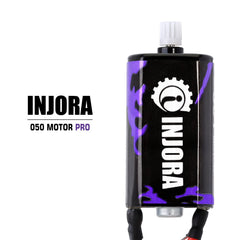 INJORA RC 050-50T motor mounted on SCX24 Gladiator demonstrates simple upgrade.