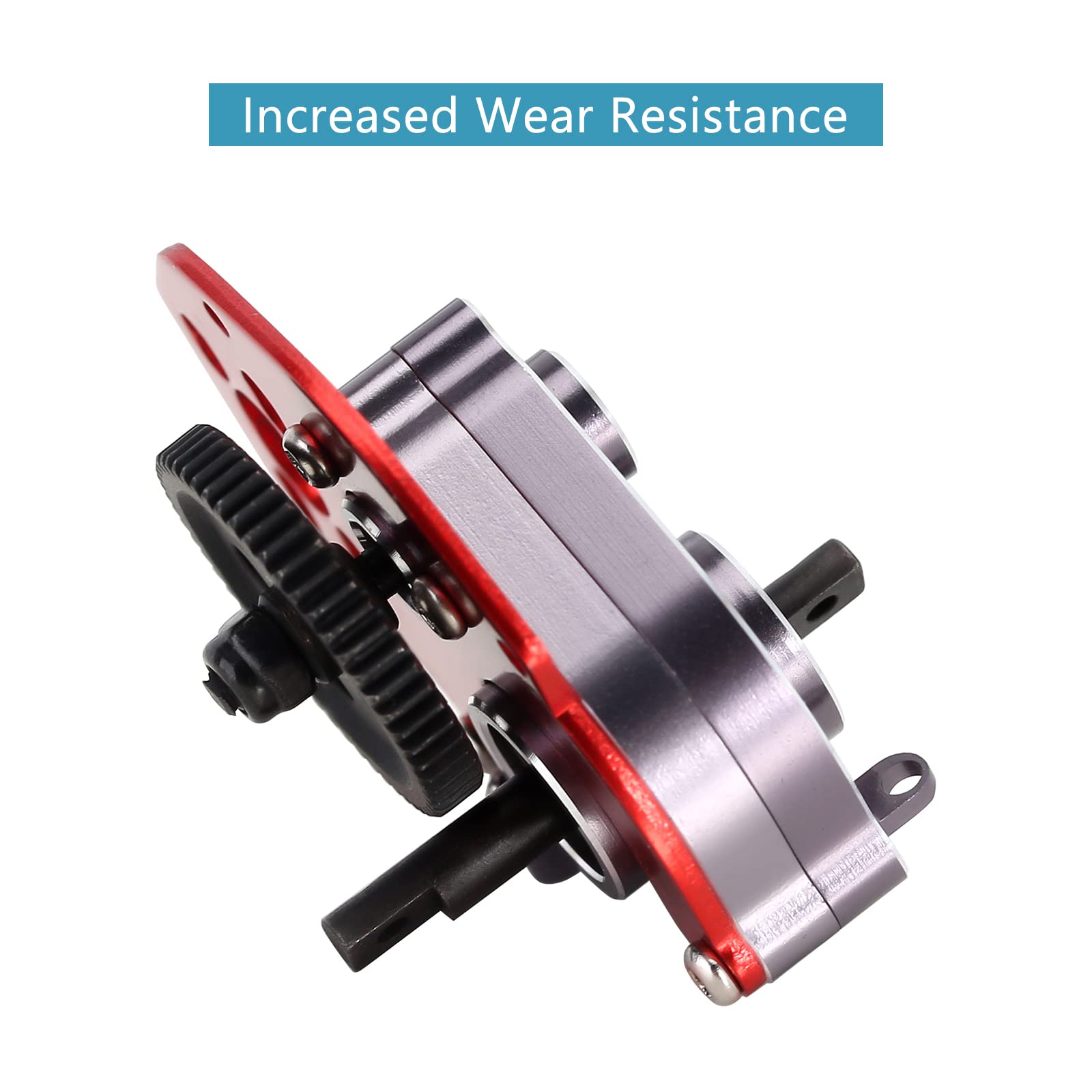INJORA RC crawler transmission assembly for SCX24, ideal for rugged off-road runs.