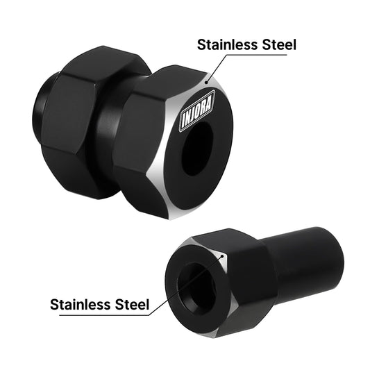 INJORA RC diff cover brass upgrade improves durability and heat dispersion.