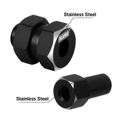 INJORA RC diff cover brass upgrade improves durability and heat dispersion.