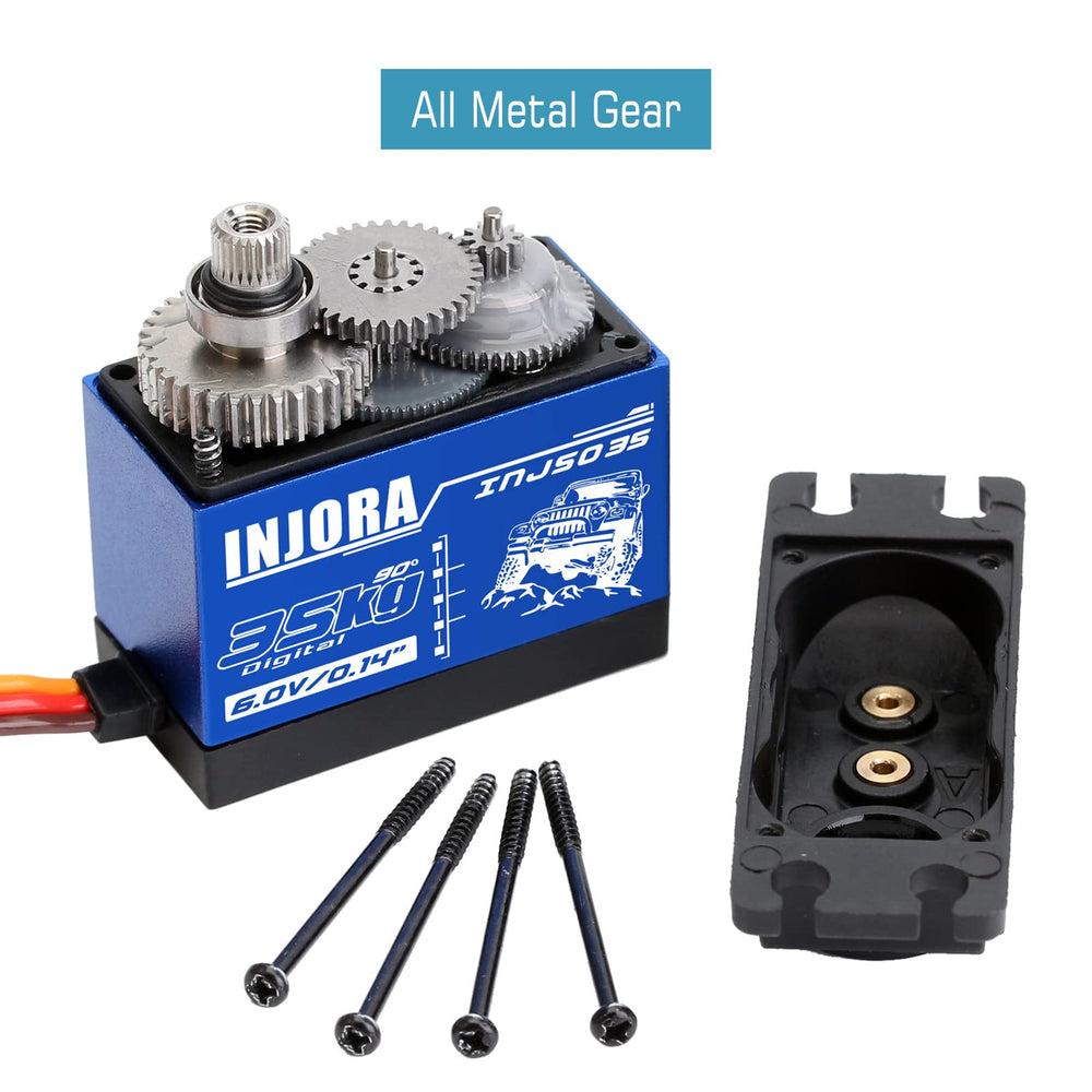 INJORA RC servo rotation range 90-120 degrees for controlled maneuvering