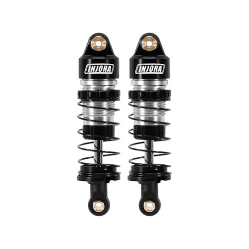 INJORA rear aluminum oil shocks for Losi Micro-T improve handling and smooth landings.