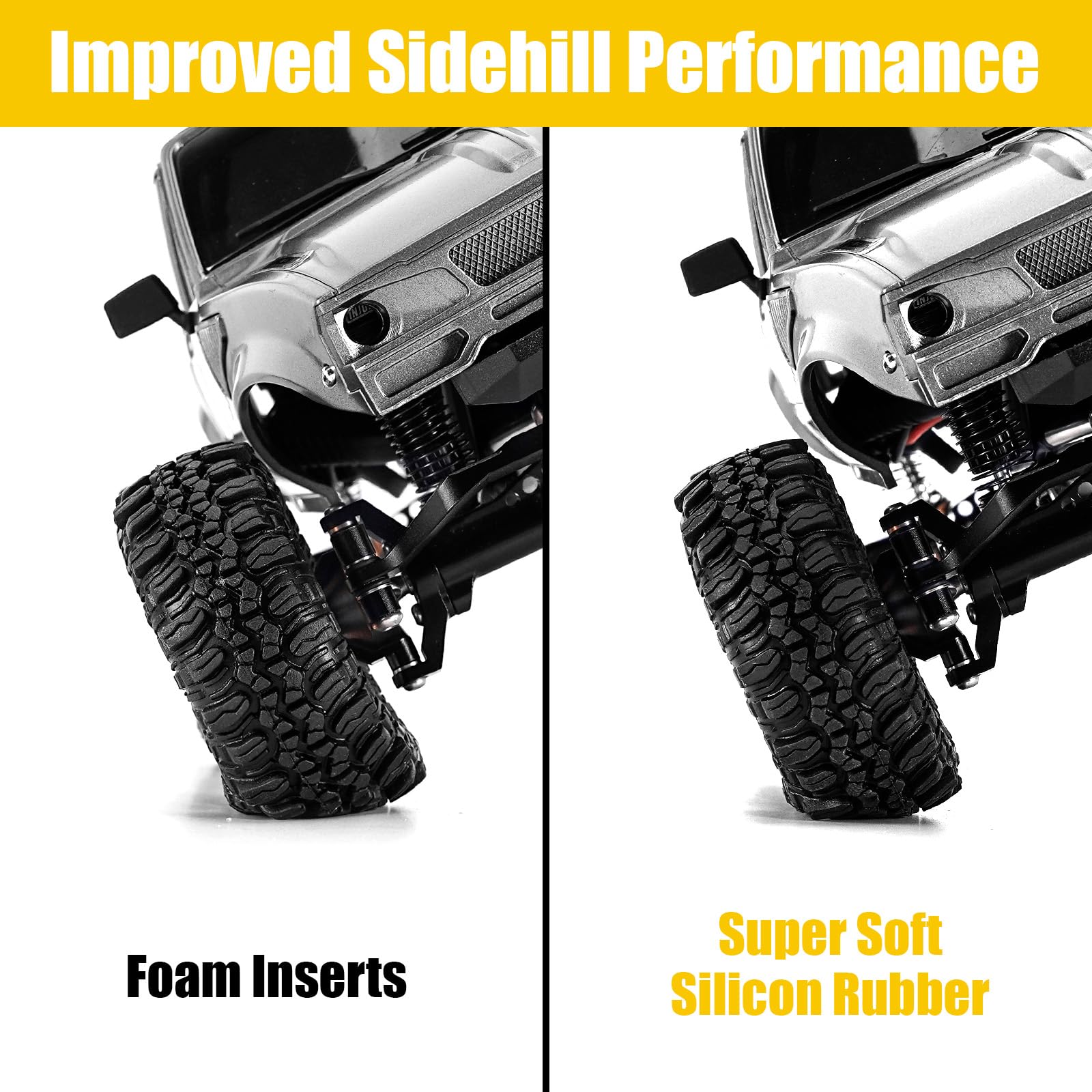 INJORA SCX24 axial fitment image showing wheel compatibility