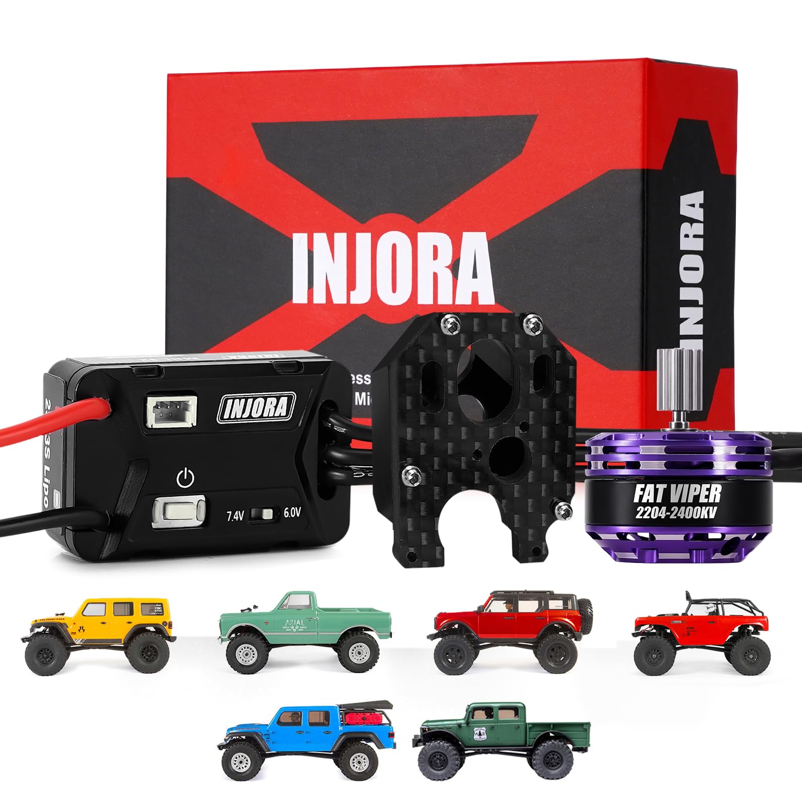 All-weather micro crawler test run powered by INJORA gear.