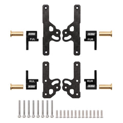 INJORA Shock Flex Blades damper holder side view enhances SCX24 stability on rough terrain.