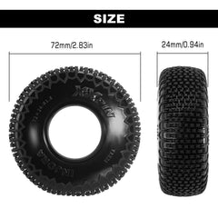INJORA tire with silicone insert 1370 compatibility for added stability.