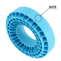 INJORA traction comparison image highlights improved grip with silicone inserts