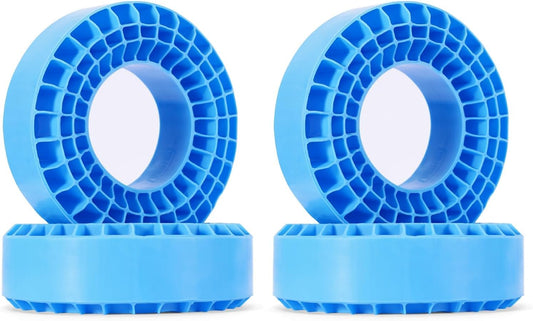 INJORA silicone rubber inserts blue for 106-108mm tires enhance stability.