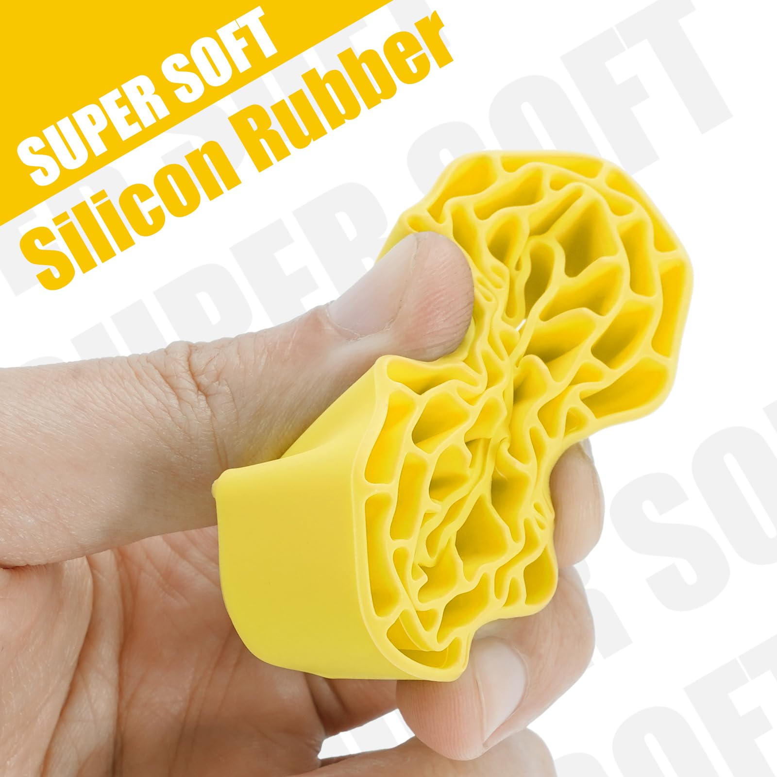 INJORA silicone rubber inserts yellow pack highlight soft sidewall support