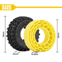 INJORA silicone rubber inserts providing flexibility and sidewall support