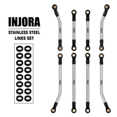 INJORA stainless steel links offer reliable performance under extreme crawling.