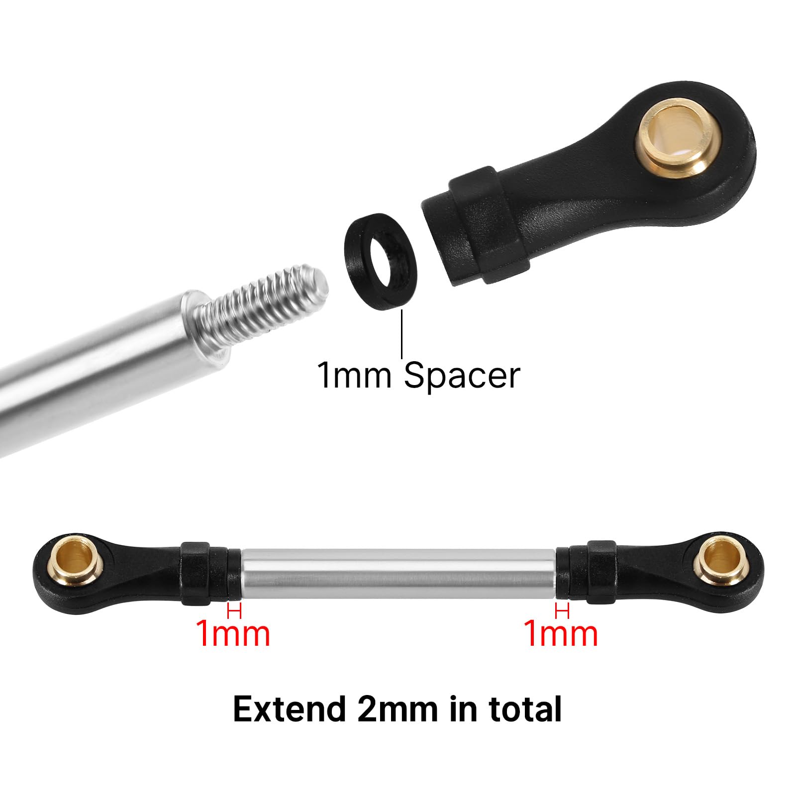 INJORA TRX4M K10 F150 High Trail compatibility for improved clearance.