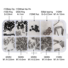 Packaged INJORA screws set ready for hobbyists and shop use.