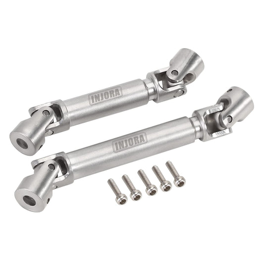 INJORA steel center drive shaft for Axial SCX24; durable and precise.