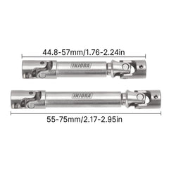 INJORA long and short drive shafts; versatile upgrade for SCX24.