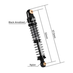 INJORA threaded pre load adjustment enables quick ride height tuning