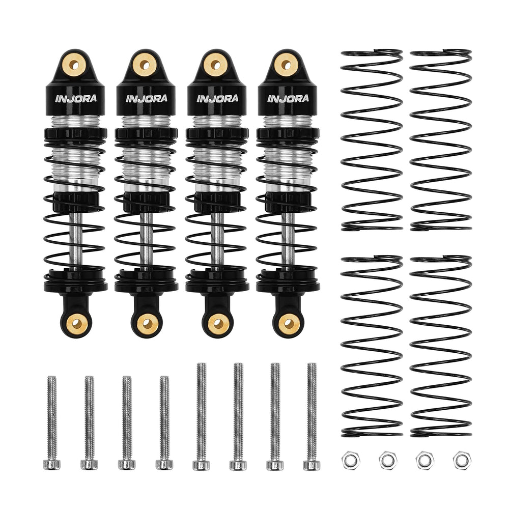 INJORA threaded shock body ASC32 enables quick preload adjustments for fine tuning.