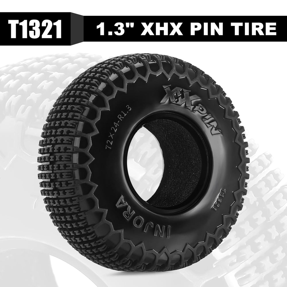 INJORA tire side view highlights durable build for challenging terrain.