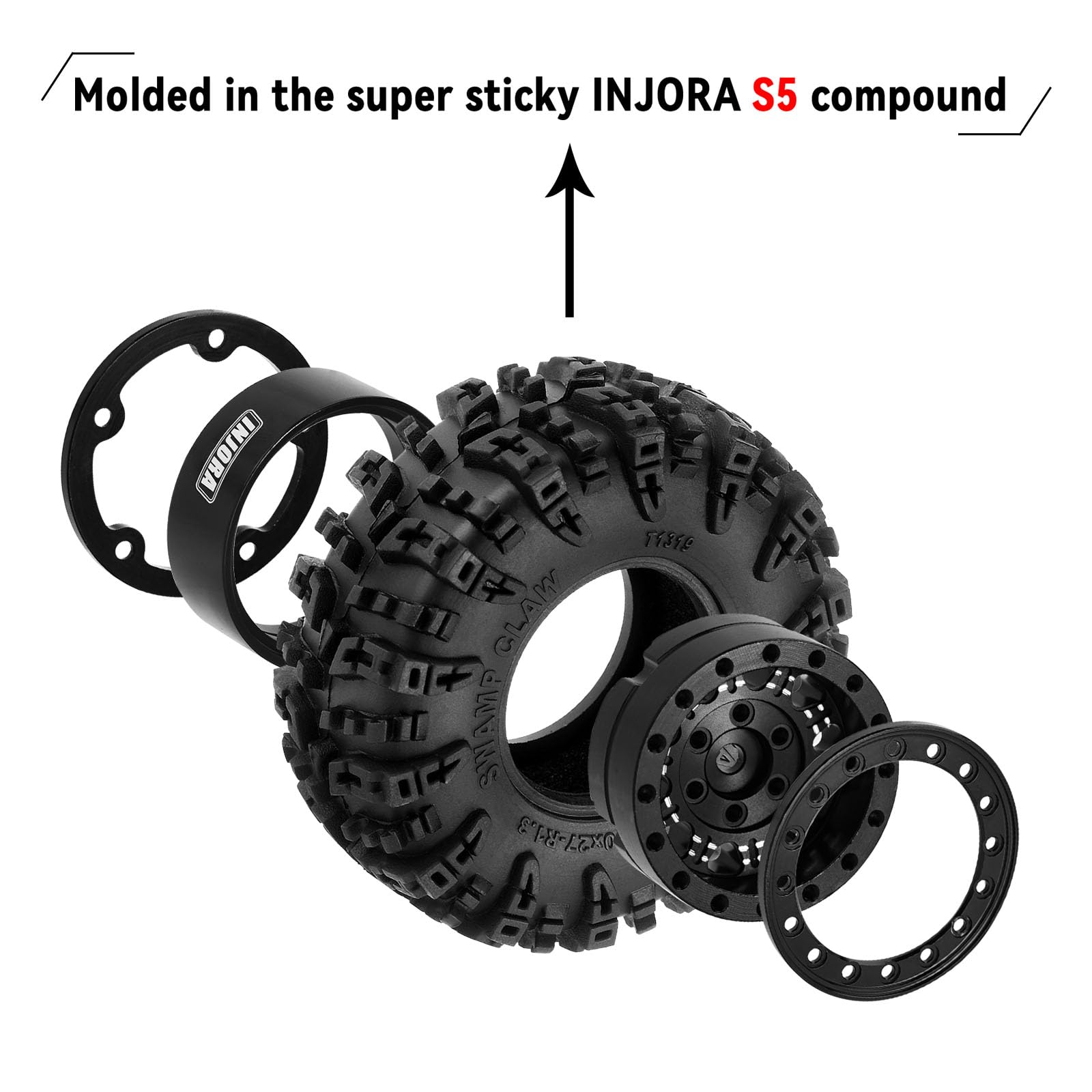 INJORA crawler on a rocky trail demonstrates improved control.