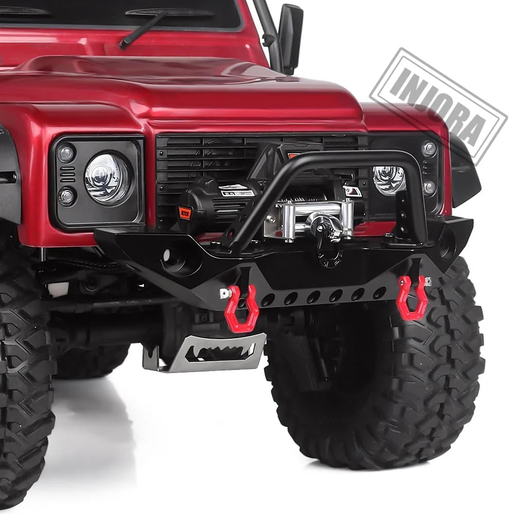INJORA winch kit includes controller and cable for quick installation.