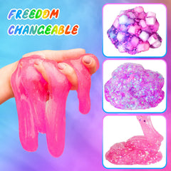 inksbui Confetti Slime Kit jelly cubes add visual pop