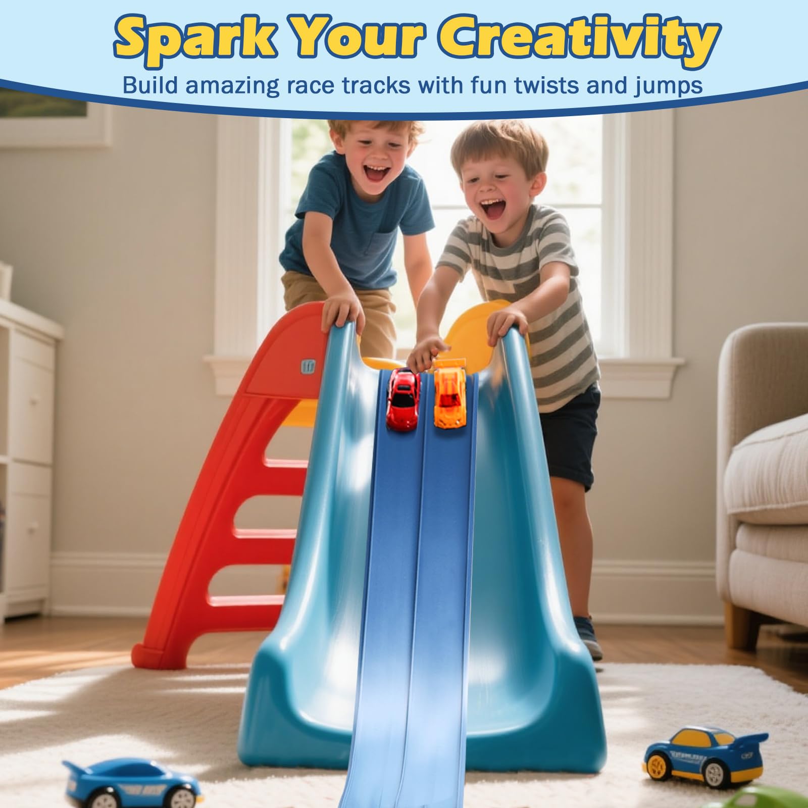 INKZOO Flex Tracks loop design enables thrilling vertical and horizontal routes