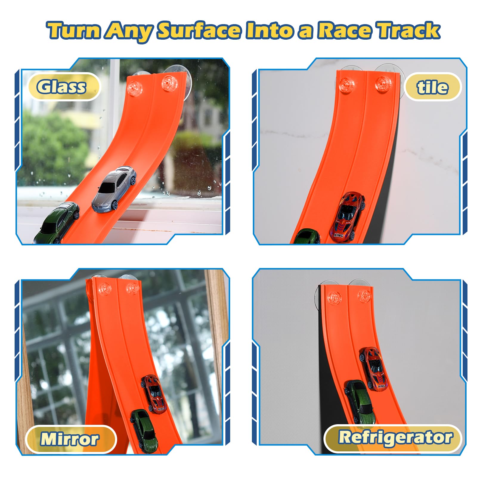 INKZOO Persimmon roll-up track portable for park trips and travel