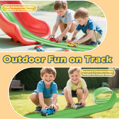 INKZOO Wall-mounted race track showing vertical speed challenge