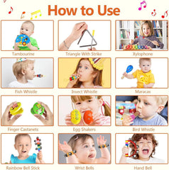 INLAIER shaker eggs support sensory exploration and rhythm practice for toddlers.