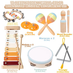 INLAIER toddler hand bells for easy-grip, joyful jingles and focus.