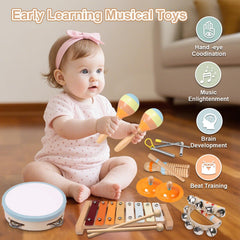 INLAIER toddler tambourine for hands-on, shared musical moments.