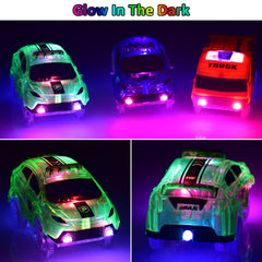 INLAIER Track Cars red LED on adds high-contrast glow for racing moments.