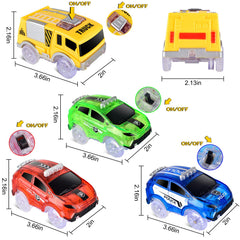 INLAIER Track Cars with screwdriver included for quick setup.