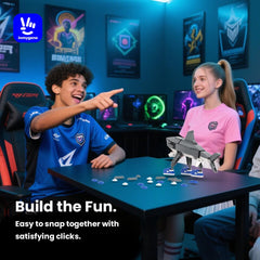 Inmygene poseable shark jaw enables dynamic poses and storytelling.